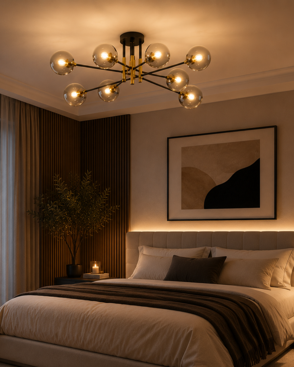 Lustre NOVAIRE Moderne à Sphères