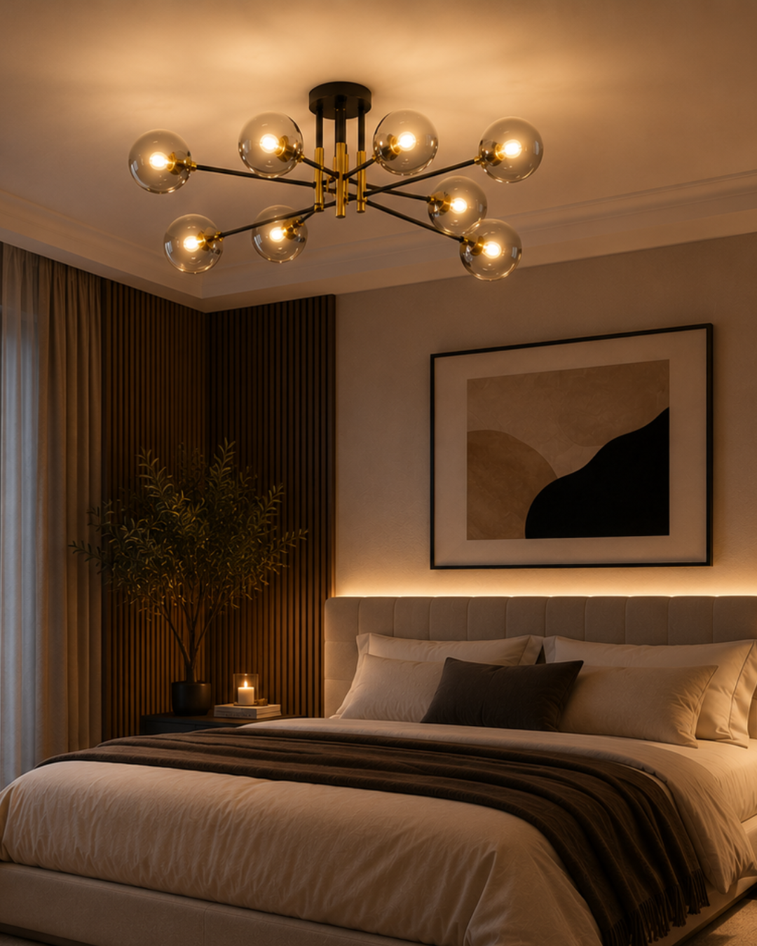 Lustre NOVAIRE Moderne à Sphères