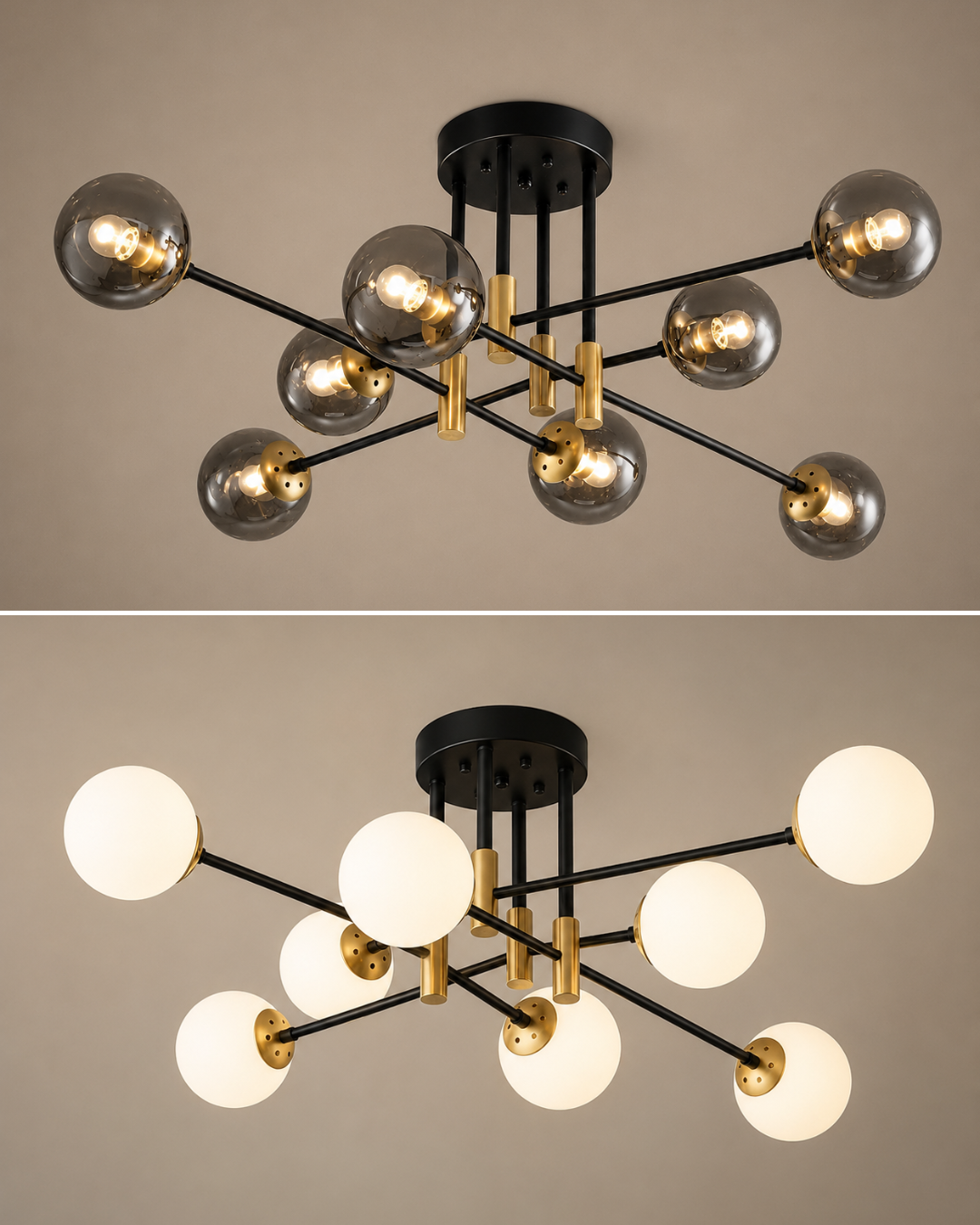 Lustre NOVAIRE Moderne à Sphères