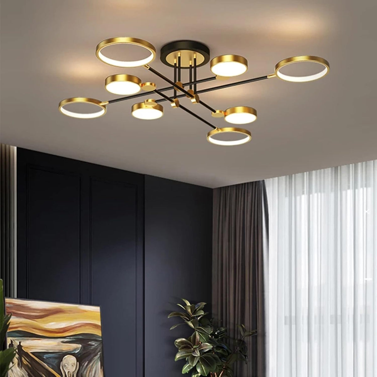 Plafonnier LED Géométrique Contemporain