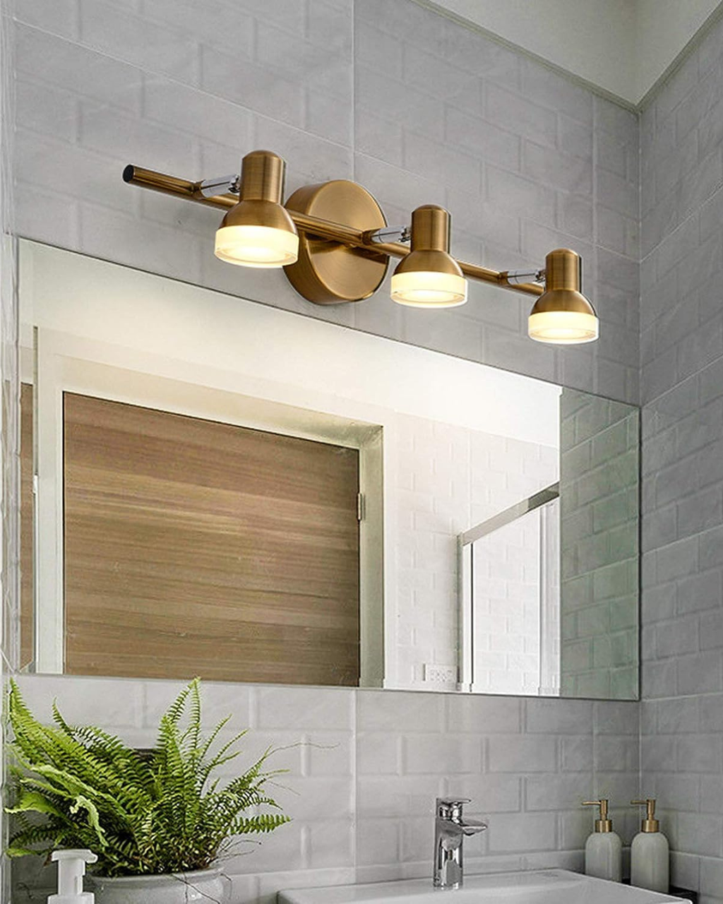 applique luminaire doré led 
