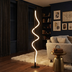 Lampe sur Pied LED Curve Noire