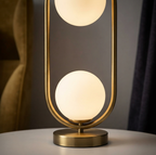 Lampe de Table à Double Sphère