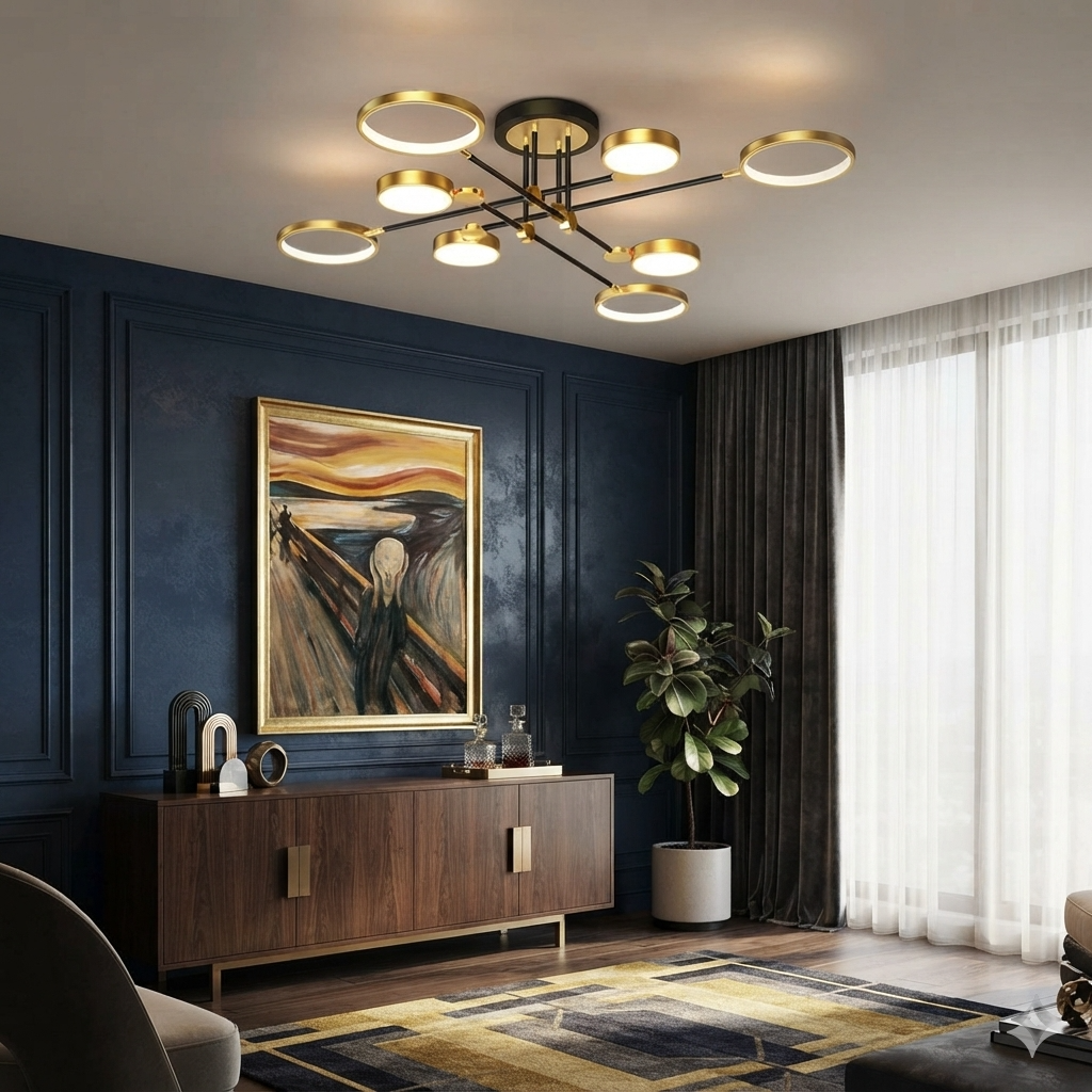 Plafonnier LED Géométrique Contemporain