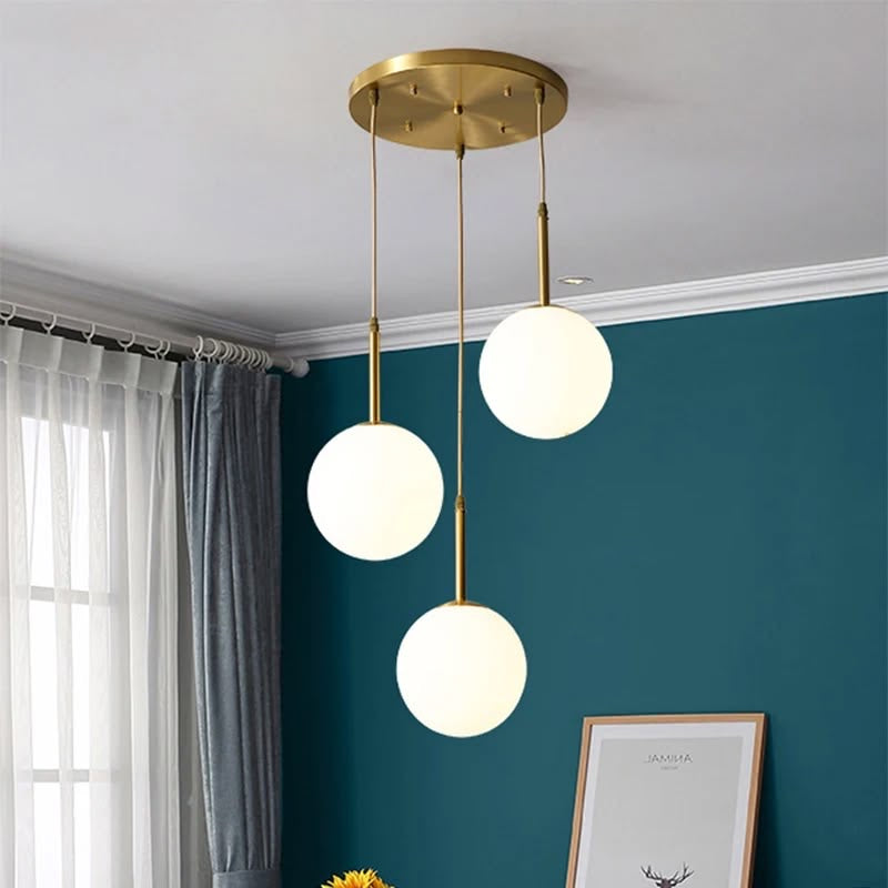 suspension luminaire doré 